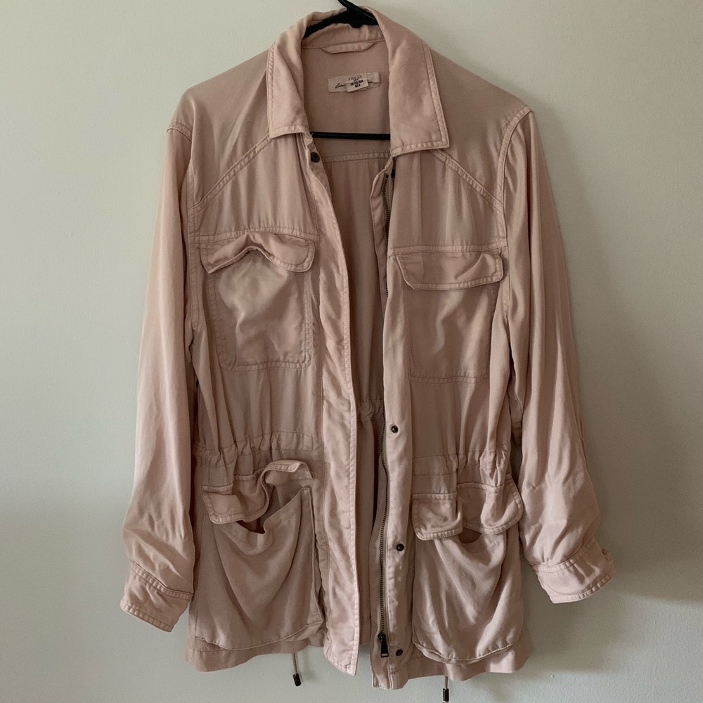 Blush Pink Cargo Jacket